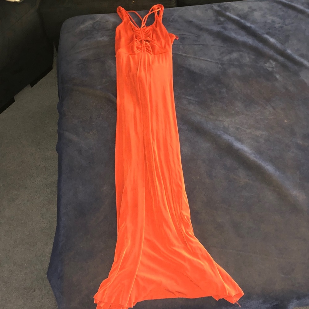 Free people orange dress size XS